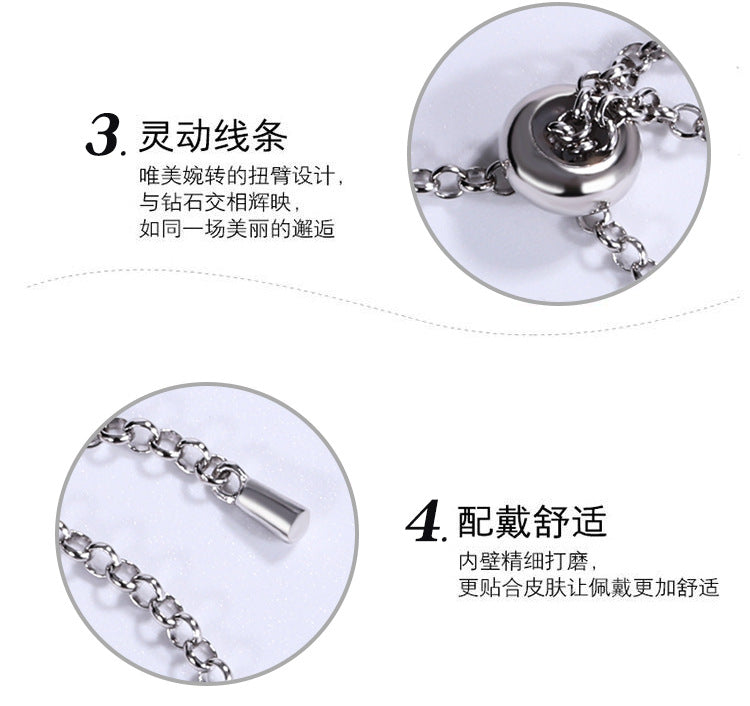 New Hot Selling Square Buckle Moissanite Bracelet for Women925Pure Silver Light Luxury Elegant Women's Style TikTok Kuaishou Live Wholesale
