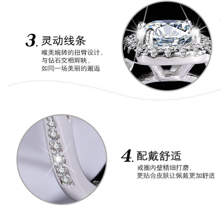 S925Sterling Silver Moissanite Couple Rings for Men and Women, Moissanite Jewelry for Proposal and Wedding, Wholesale from Factory Source
