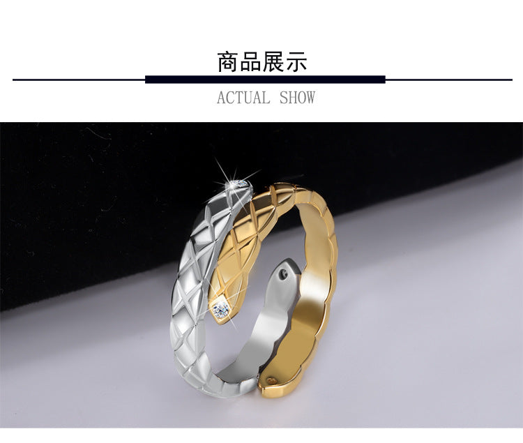 Cross-border new arrival S925Sterling Silver Cross Diamond Inlaid Moissanite Ring Double Layer with Diamonds Couple Rings Factory Wholesale