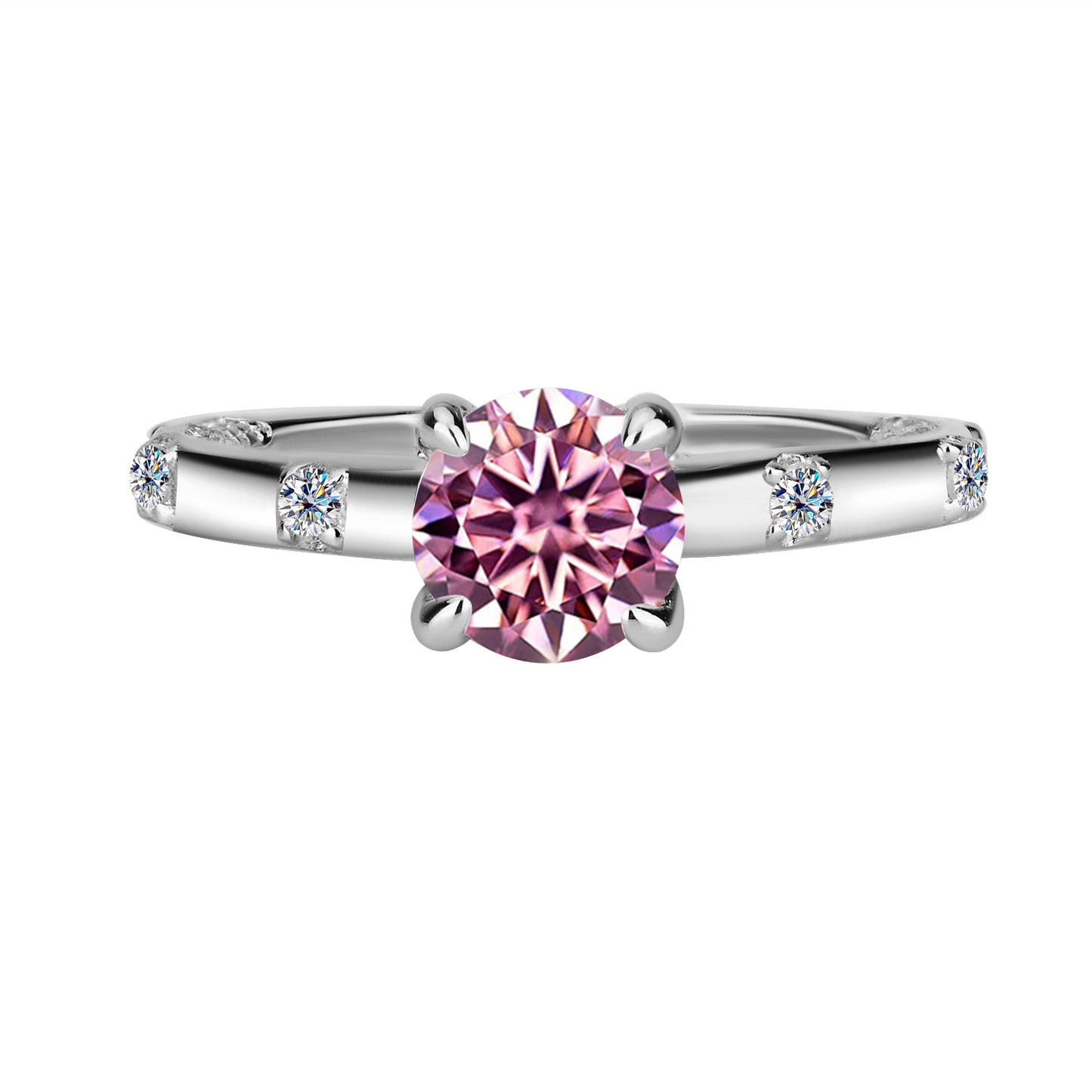 Exclusive for cross-border S925Pure Silver Moissanite Sun Never Sets Women's Diamond Ring Fashion Light Luxury Style Women's Wedding Ring Wholesale