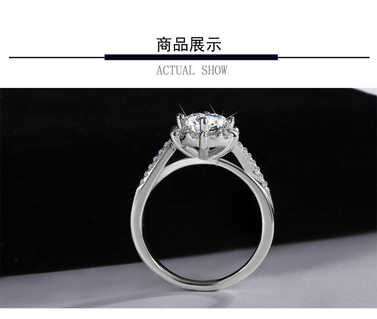 Hot Sale S925Sterling Silver Ring for Women with Moissanite Star Weave Twist Armband, High-end Moissanite Diamond Women's Ring, Factory Wholesale