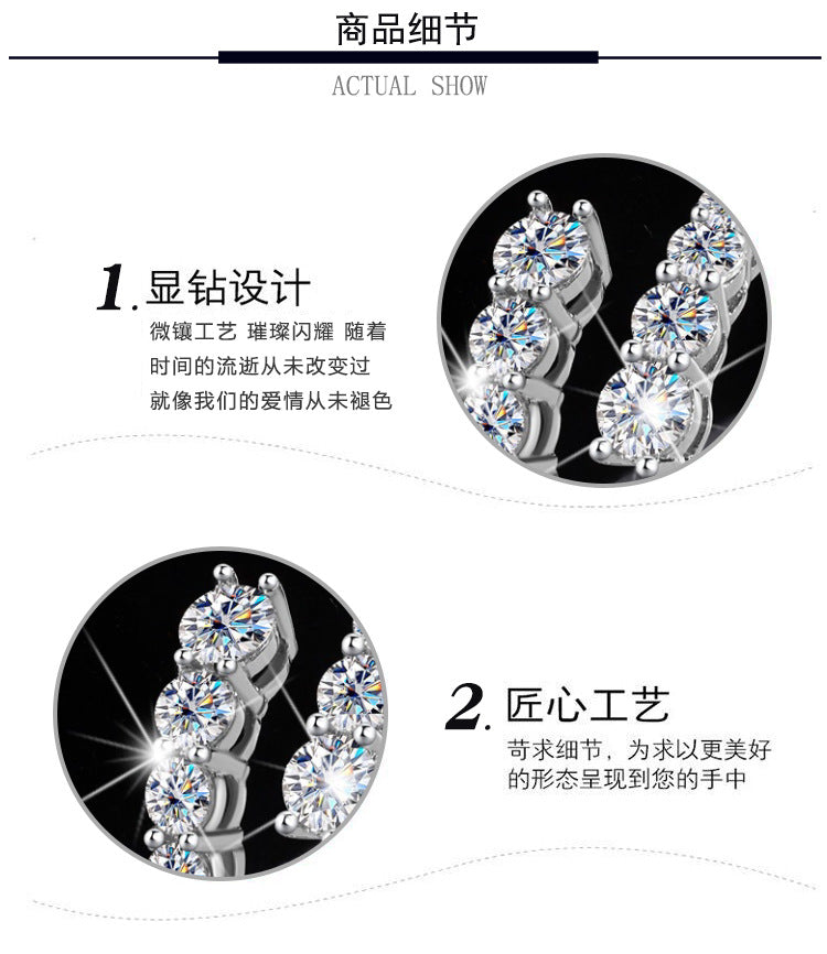 Cross-border new arrival S925Silver Moissanite Starry Sky Shining Night Ring Female fashion Exquisite ins High-end Manufacturer Direct Sale