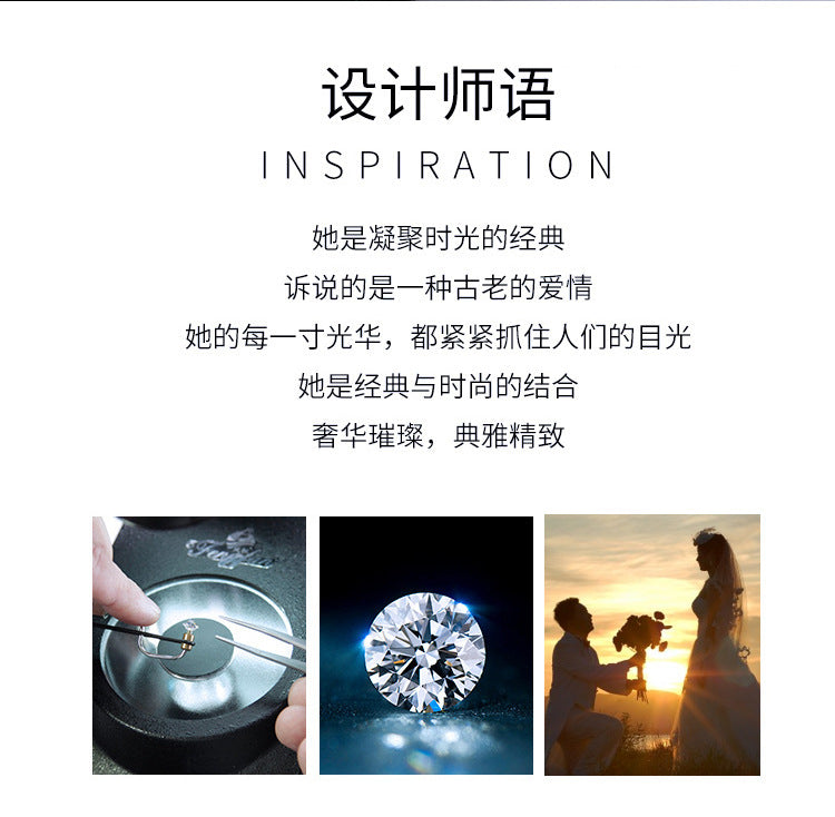 S925Sterling Silver Classic Three-Claw Necklace Non-Fading Women's Pendant Light Luxury Fashion High-End Clavicle Chain Factory Wholesale