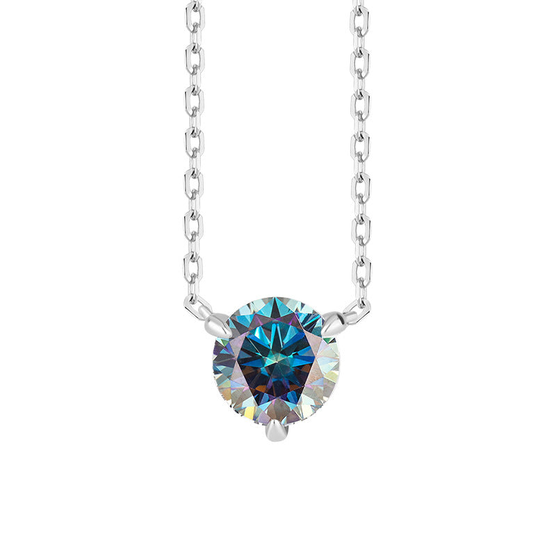 S925Sterling Silver Classic Three-Claw Necklace Non-Fading Women's Pendant Light Luxury Fashion High-End Clavicle Chain Factory Wholesale