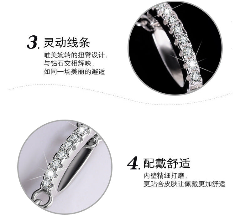 s925Sterling Silver Platinum Plated Micro Inlaid Bull Head Silver Pendant Moissanite Necklace for Women Classic Fashion Collarbone Chain Wholesale