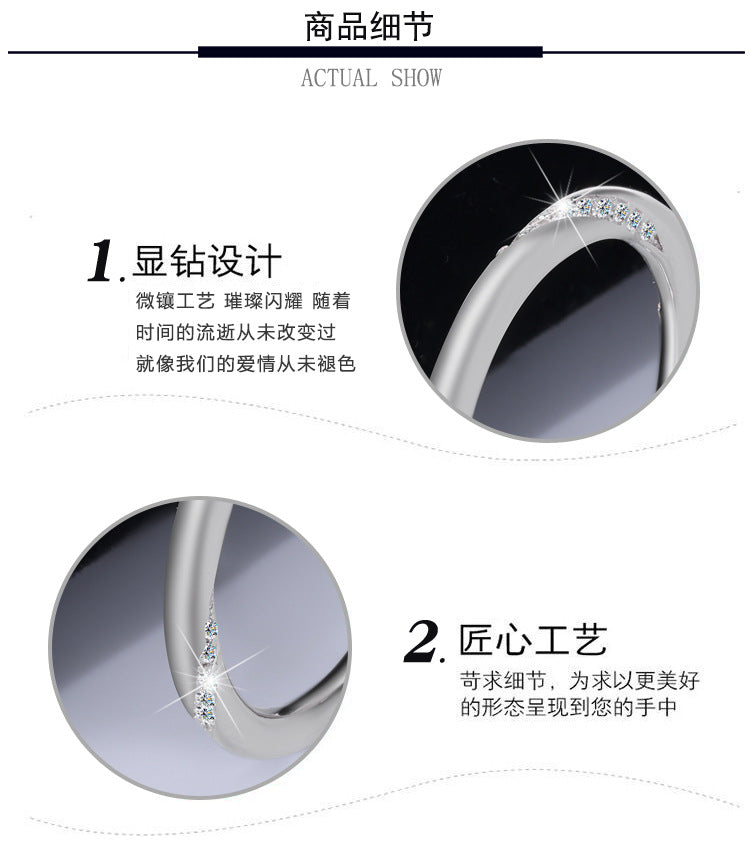 S925Sterling Silver Moissanite Mobius Ring Simple Full Diamond Women's Ring Fashion High-end Ring Factory Wholesale